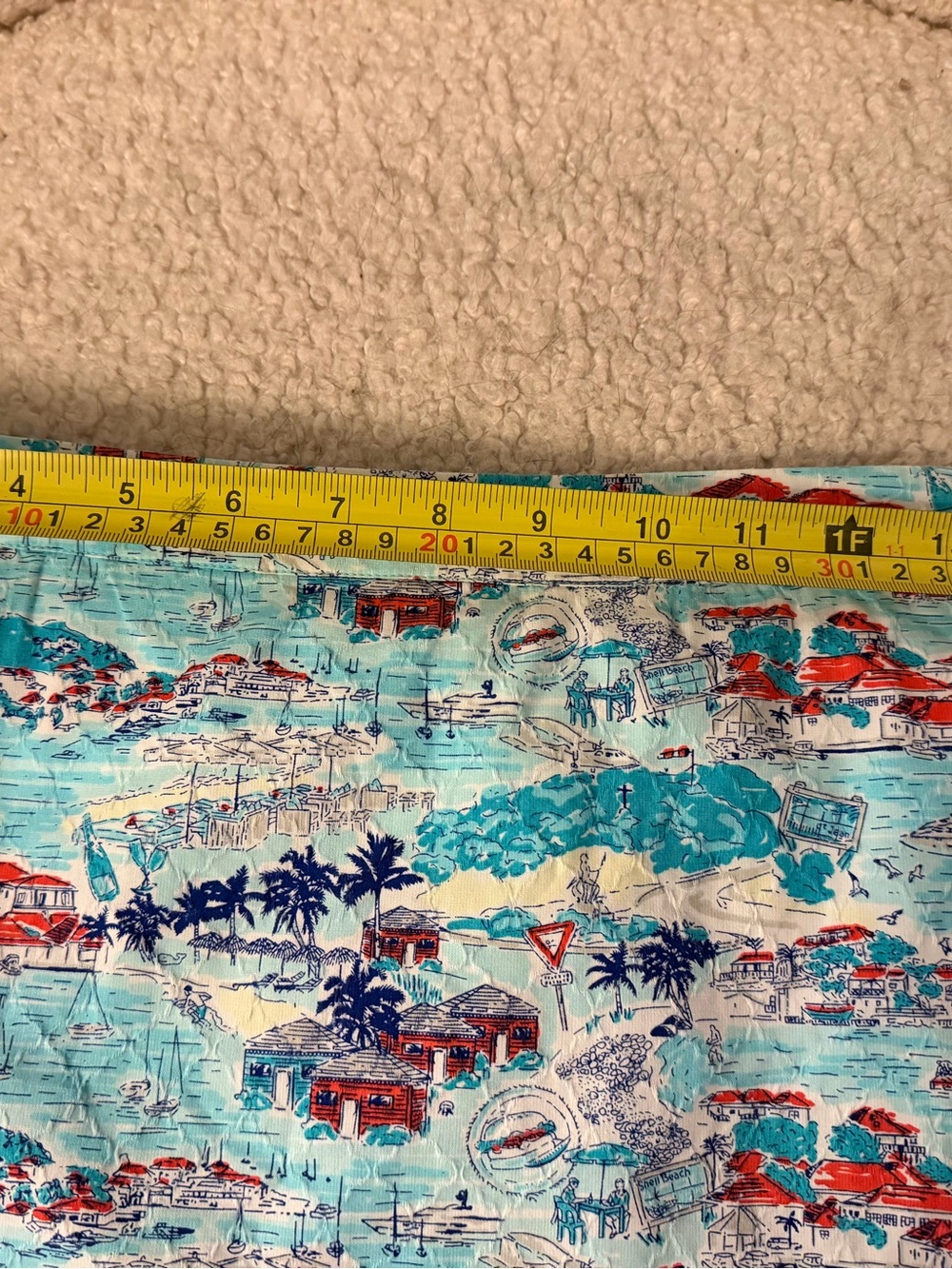 Vineyard Vines Tropical Mini Skirt in Aqua, Navy & Coral - Picture 8 of 9